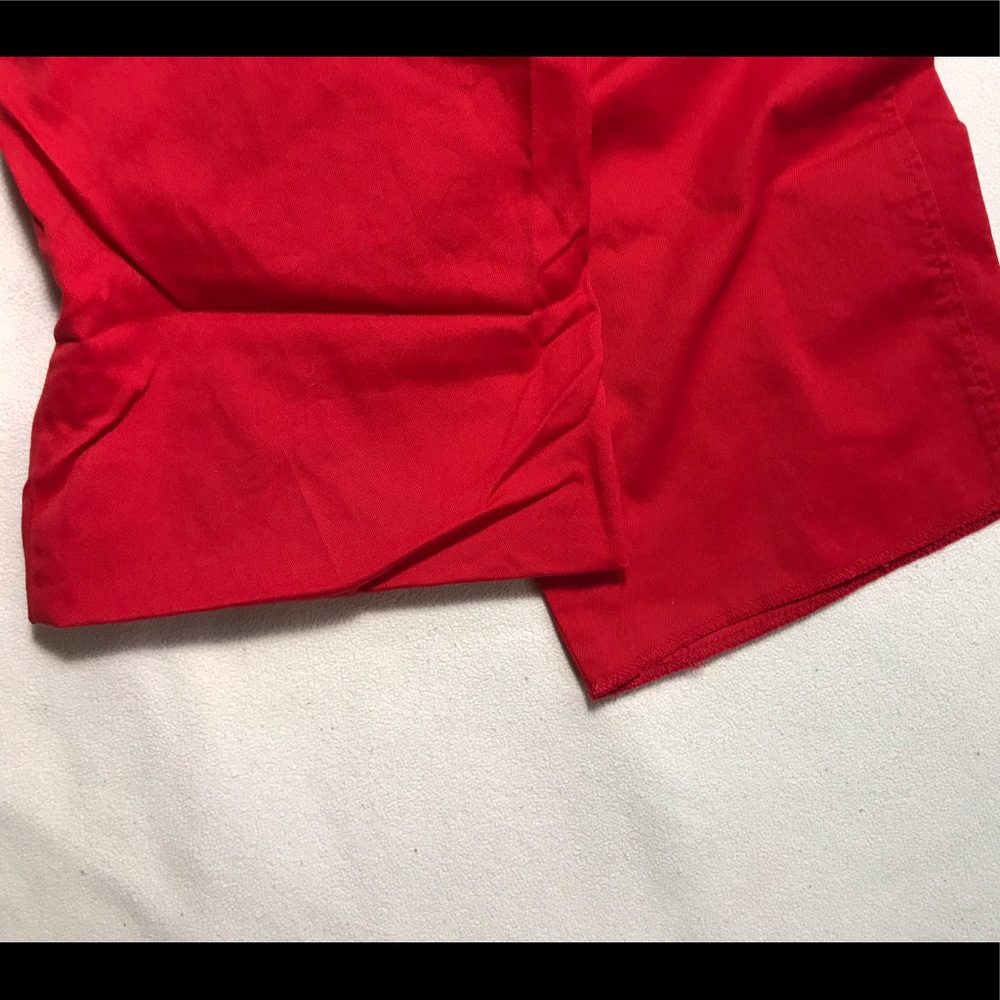 SID MASHBURN RED STRAIGHT LEG TROUSER SZ 38 PANTS - Picture 5 of 6